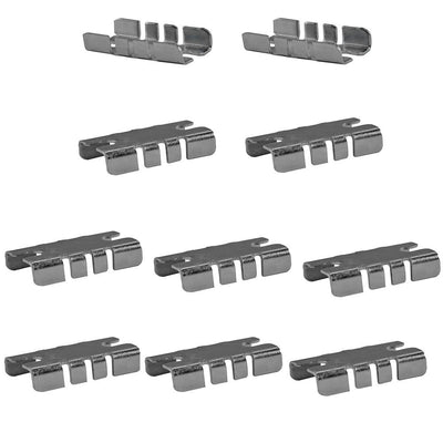 Set Of 10 Pcs Center Shelf Rest Clip For Brackets To Hang Glass Wood Or Metal Shelf