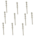 Set Of 10 Pcs Type 316 Stainless Steel 3/16" Hand Swage Threaded Stud End Fitting