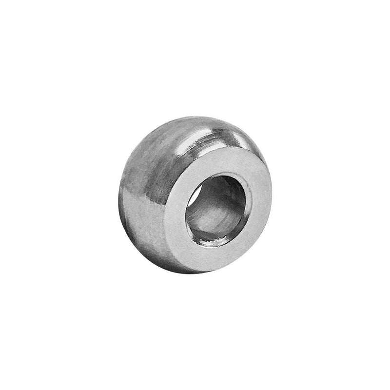 Set Of 10Pc Plain Ball Swage End Fitting 1/4" Stainless Steel 316 For Industrial Wire Rope Terminal Cable