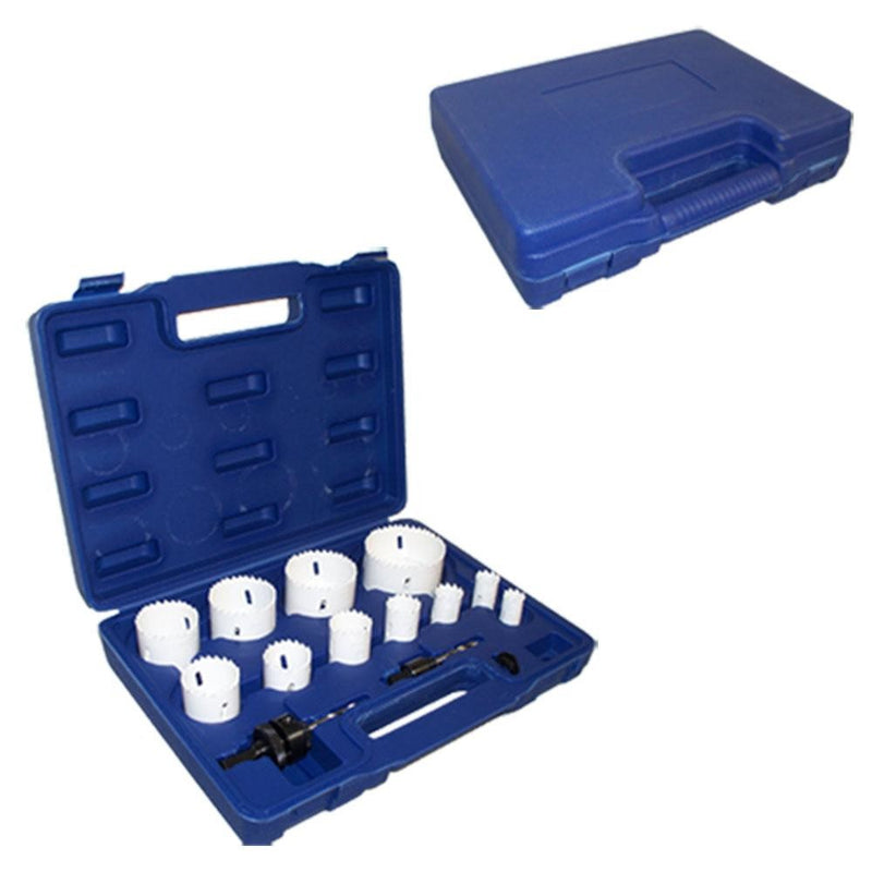 Set Of 14 PC BI METAL Hole Saw Soft Metal Bass Pipe Wood Plastic 3/4" to 3"