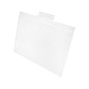 Set Of 2 Pc 5-1/2''H x 7''W Clear Acrylic Slatwall Lucite Frame Retail Display