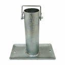 Set of 2 Pcs 7-1/2'' Tall Trailer Jack Foot Plate Lock Pin RV 2,000 Lbs Galvanized