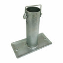 Set of 2 Pcs 7-1/2'' Tall Trailer Jack Foot Plate Lock Pin RV 2,000 Lbs Galvanized