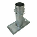 Set of 2 Pcs 7-1/2'' Tall Trailer Jack Foot Plate Lock Pin RV 2,000 Lbs Galvanized