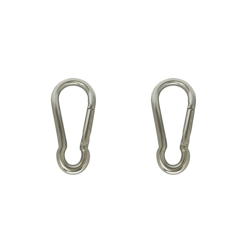 Set Of 2 PC Boat Marine Stainless Steel 316 Spring Snap Hook Carabiner 3/8"  WLL 400 LBS Capacity