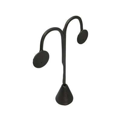 Set Of 2 Pc High Slate Gray Leatherette 15-1/2'' Single Earring Display Fixture Retail