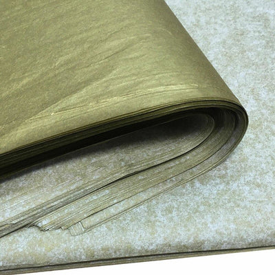 Set Of 20 Pc 20" x 30" Antique Gold Metalic Color Tissue Paper Gift Wrapping