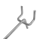 Set Of 20 Pc Peg Board 4" Long Shelving Hooks 1/8" Thick Pegboard Zinc Steel Wire Wall