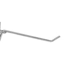 Set Of 20 Pc Peg Board 4" Long Shelving Hooks 1/8" Thick Pegboard Zinc Steel Wire Wall