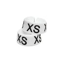 25 Pcs Size Dividers for Clothes Hangers – Snap-On Garment Rack Markers, XS Size, Closet Organizer Tags for Retail or Home Use