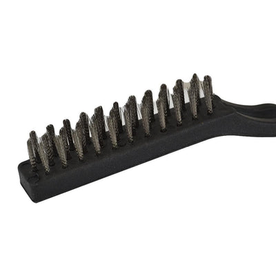 Set Of 3 Pc Mini Wire Brush Stainless Steel Brass Nylon Cleaning Detail Brushes