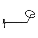 Wire grid Gloss Black hat hook single cap holder for retail panel displays