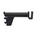 Set Of 4 Pc Matte Black 6'' Hangrail Bracket Pipe Style Display Fixture Retail Store