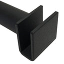 Set Of 4 Pc Matte Black 6'' Hangrail Bracket Pipe Style Display Fixture Retail Store