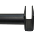 Set Of 4 Pc Matte Black 6'' Hangrail Bracket Pipe Style Display Fixture Retail Store