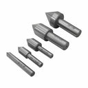 Set Of 5 Pc 1-1/4'' - 1'' HSS Single Flute Countersink Set Drilling Milling