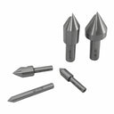 Set Of 5 Pc 1-1/4'' - 1'' HSS Single Flute Countersink Set Drilling Milling