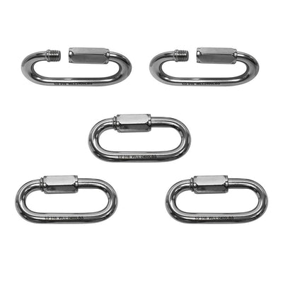 Set Of 5 PC 1/2" Stainless Steel T316 Quick Link Boat Marine WLL 2,400 LBS