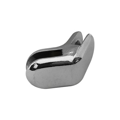 Set Of 5 PC Chrome Metal 120 Degree 2 Way Glass Connector Clips 3/16'' Tempered Glass Shelf
