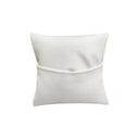 5 Pcs White Faux Leather Bracelet & Watch Display Pillow – 4" x 4" Jewelry Cushion Stand for Bangles, Watches & Chains, Retail Counter & Showcase Display