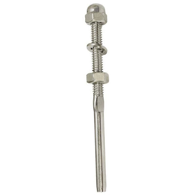 50 PCS 316 Stainless Steel Right Hand Swage Threaded Stud End Fitting for 1/8" Cable