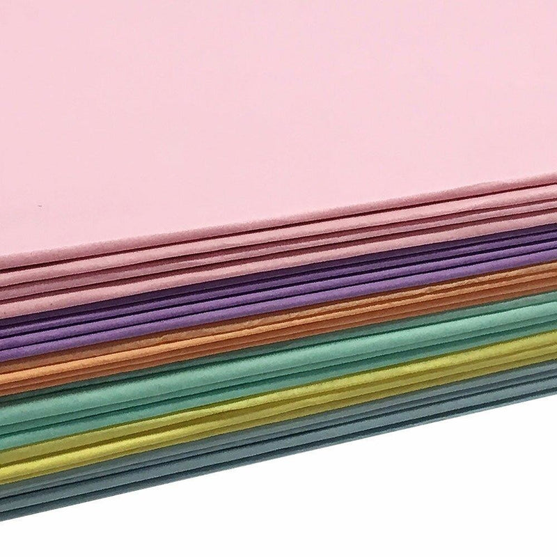 Set Of 576 Pc 20" x 30" 6 Colors Assortment Spring Pastel Wrapping Gift Tissue Paper