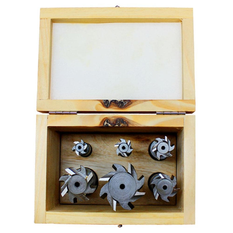Set Of 6 PCS Heavy Duty HSS T-Slot Cutter 1/4&