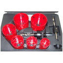 Set Of 9 PC BI METAL Hole Saw Cutter Sheet Alloy Wood Plastic 1-1/4 to 2-1/2"