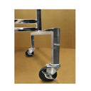 Single Bar Adjustable Clothing Garment Rack Retail Display Hanger with Wheels