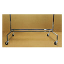 Single Bar Adjustable Clothing Garment Rack Retail Display Hanger with Wheels
