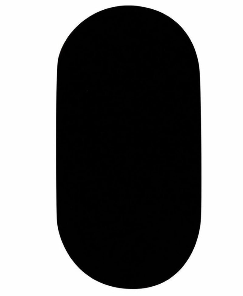 Small Oval Pad Black Velvet 7&