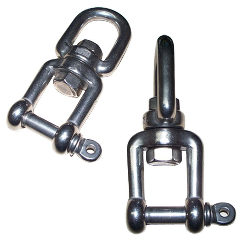 Stainless Steel 1/4" JAW EYE Swivel Marine Mooring SS-316 - 600 lbs