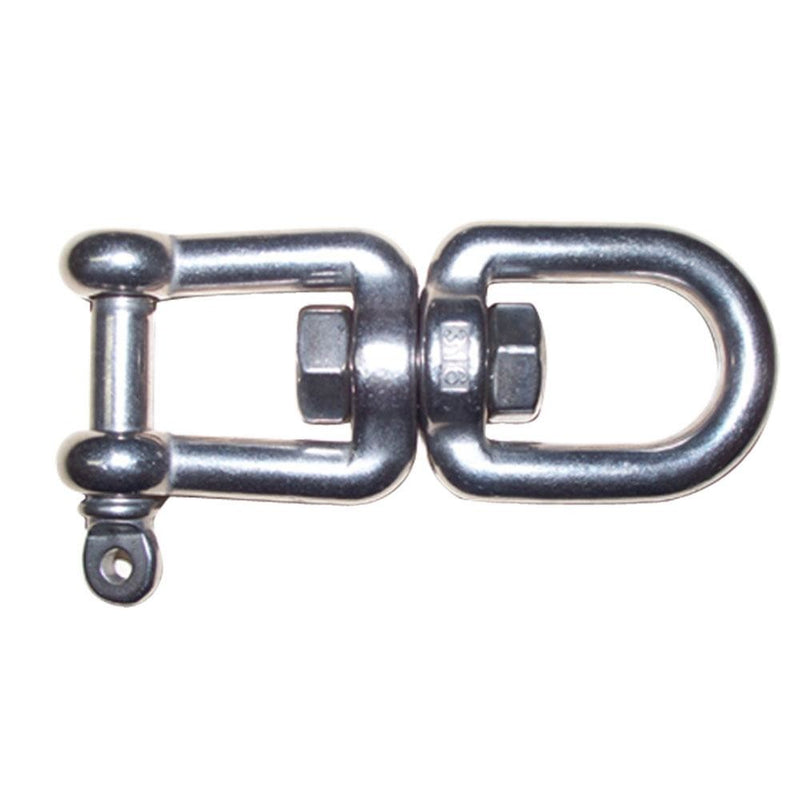 Stainless Steel 1/4" JAW EYE Swivel Marine Mooring SS-316 - 600 lbs