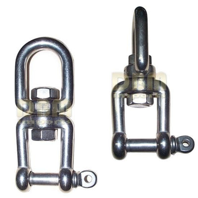 Stainless Steel 1/4" JAW EYE Swivel Marine Mooring SS-316 - 600 lbs