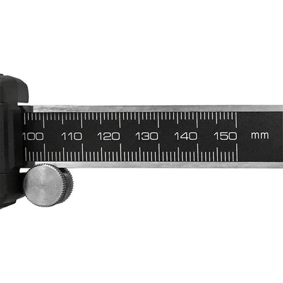 Stainless Steel 6" 150mm Electronic Digital Caliper Outside Fraction Fractional Ruler Scale Gage Gauge Outside Carbide Jaw