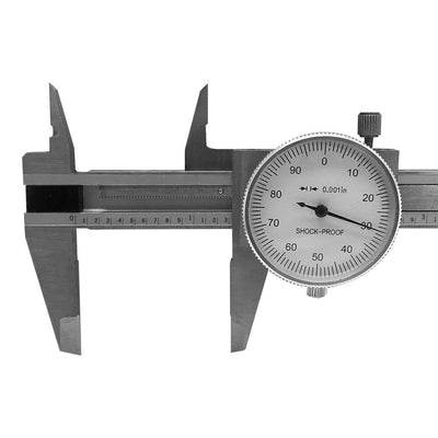 Stainless Steel Dial Caliper 4''  Shockproof .001'' Graduation
