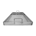 Stainless Steel Double Griddle Plancha Grill Pan With 4 Sided Wall 32''L x 16''W