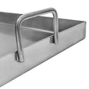 Stainless Steel Double Griddle Plancha Grill Pan With 4 Sided Wall 32''L x 16''W