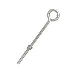 Stainless Steel Forge Style 1/4" x 7" Turned Eye Bolt Rigging Ring Loop Lift Mount 50 Lb Cap