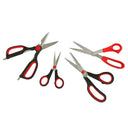 4 piece assorted scissors set, stainless steel construction for long-lasting sharpness.