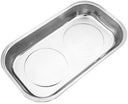 Large Stainless Steel Magnetic Parts Tray, Bolts, Screws & Tools Holder Dish for Garage, Workshop & Automotive Repair