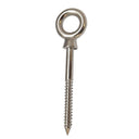 Stainless Steel Marine 3/8'' x 4'' Stainless Steel Screw Lag Eye Bolt 316-5 Pc