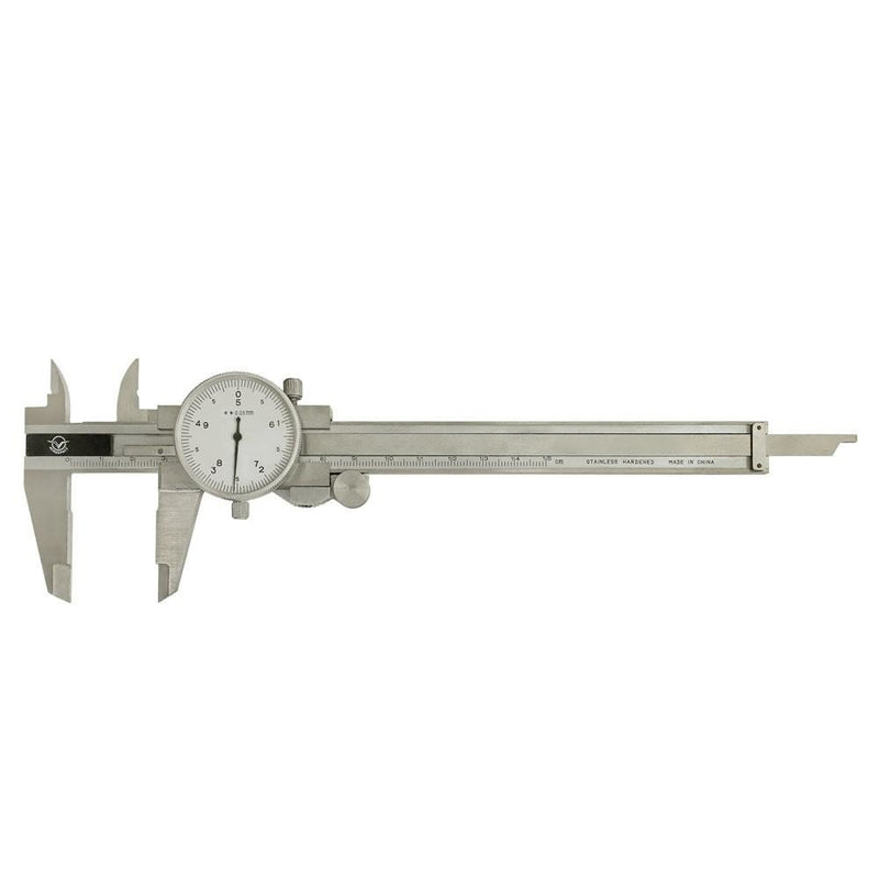 Stainless Steel Metric Dial Caliper Precision Hardened 150mm/0.05mm