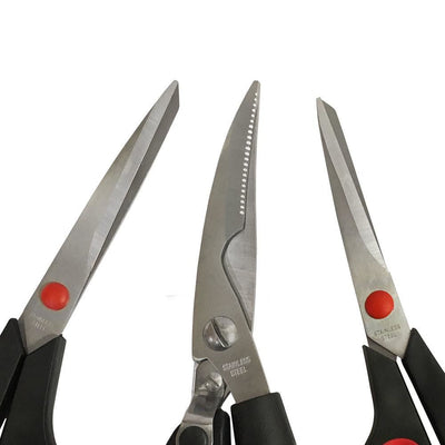 Stainless Steel Multi-Purpose Utility Scissors Set 3Pc