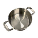 Stainless Steel Stock Pot with Lid, 6-Quart Cooking Pot Pan Cookware