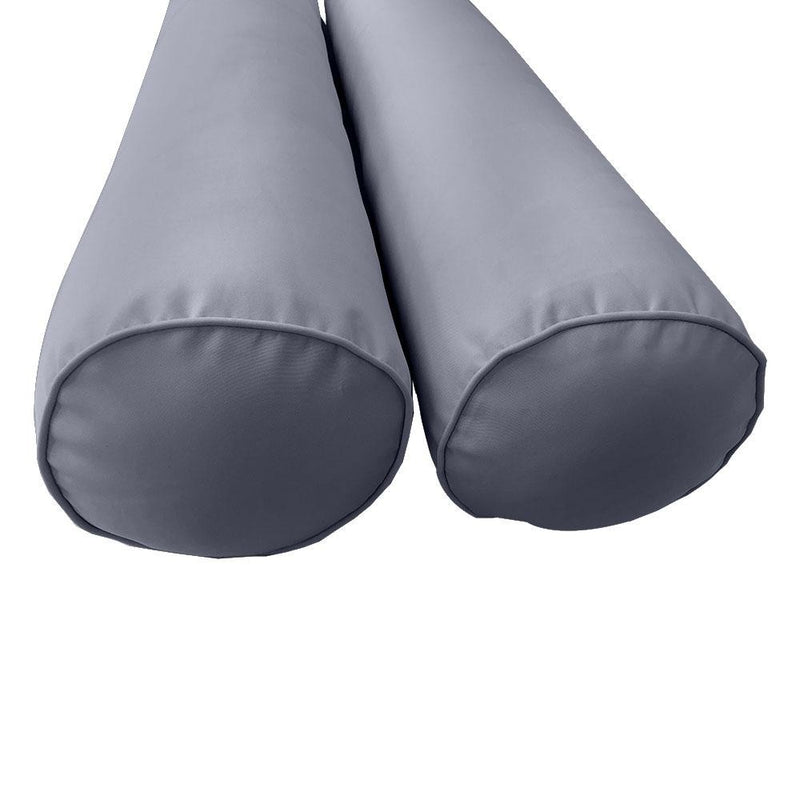 Model-1 - AD001 Full Pipe Trim Bolster & Back Pillow Cushion Outdoor SLIP COVER ONLY