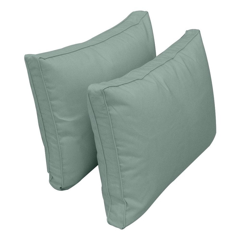 Model-1 - AD002 Twin Pipe Trim Bolster & Back Pillow Cushion Outdoor SLIP COVER ONLY