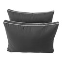 Model-1 - AD003 Full Contrast Pipe Trim Bolster & Back Pillow Cushion Outdoor SLIP COVER ONLY