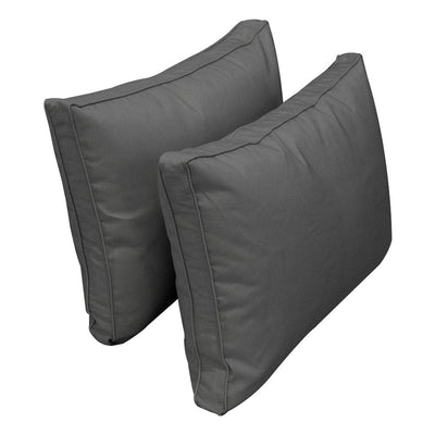 Model-1 - AD003 Twin Pipe Trim Bolster & Back Pillow Cushion Outdoor SLIP COVER ONLY