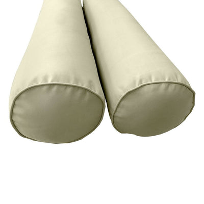 Model-1 - AD005 Crib Pipe Trim Bolster & Back Pillow Cushion Outdoor SLIP COVER ONLY